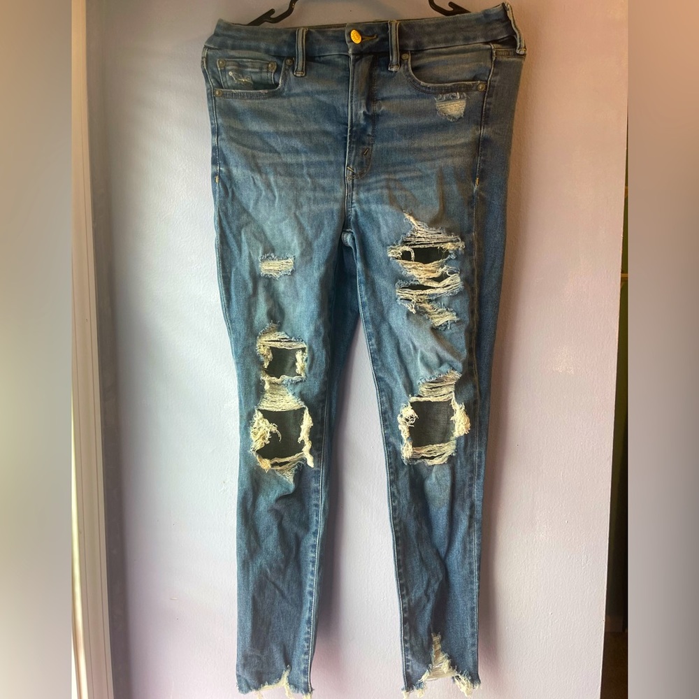 SUPER HIGH RISE LU(X)E AMERICAN EAGLE JEGGINGS